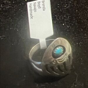 Sterling Silver and kingman Turquoise Ring